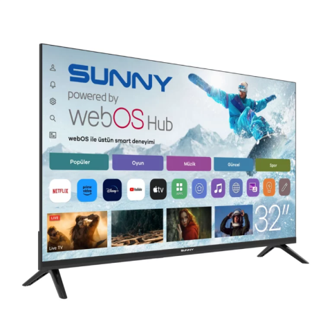Sunny SN32HMLN HD 32'' 82 Ekran Uydu Alıcılı webOS Smart LED TV