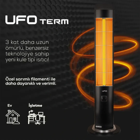 Ufo Term 2300 W Kule Tipi Infrared Isıtıcı