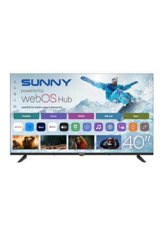 Sunny SN40LEDM-W02S Full HD 40'' 102 Ekran Uydu Alıcılı webOS Smart LED TV