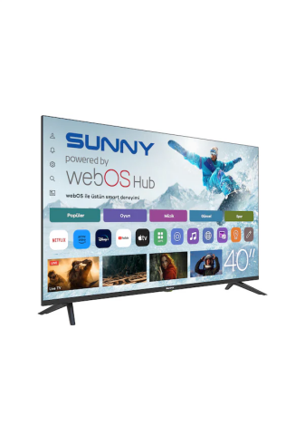 Sunny SN40LEDM-W02S Full HD 40'' 102 Ekran Uydu Alıcılı webOS Smart LED TV